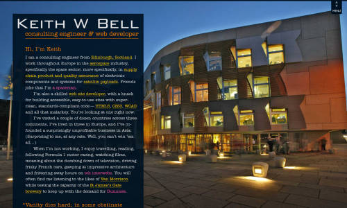 Keith W Bell website