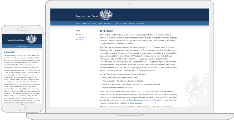 The Scottish Land Court website